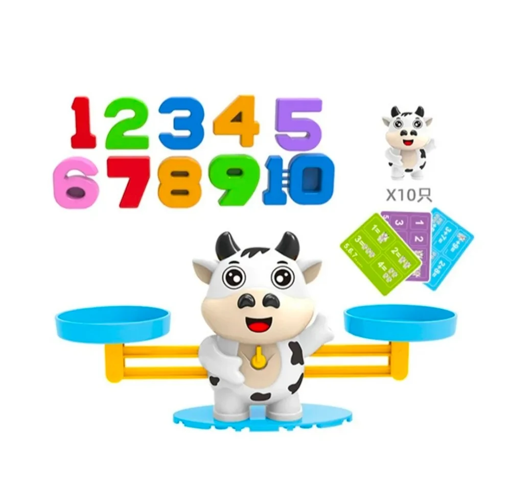 Cattle Balancing Toy for Kids | Educational Math Counting & Number Learning Activity | Engaging Preschool Game | Gift for Ages 3 to 8