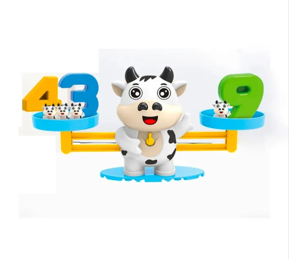Cattle Balancing Toy for Kids | Educational Math Counting & Number Learning Activity | Engaging Preschool Game | Gift for Ages 3 to 8