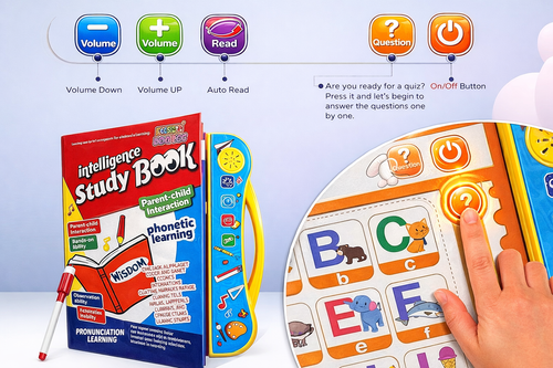 New Interactive Sound Book for Kids – Learn Alphabets, Numbers, Shapes & Phonics