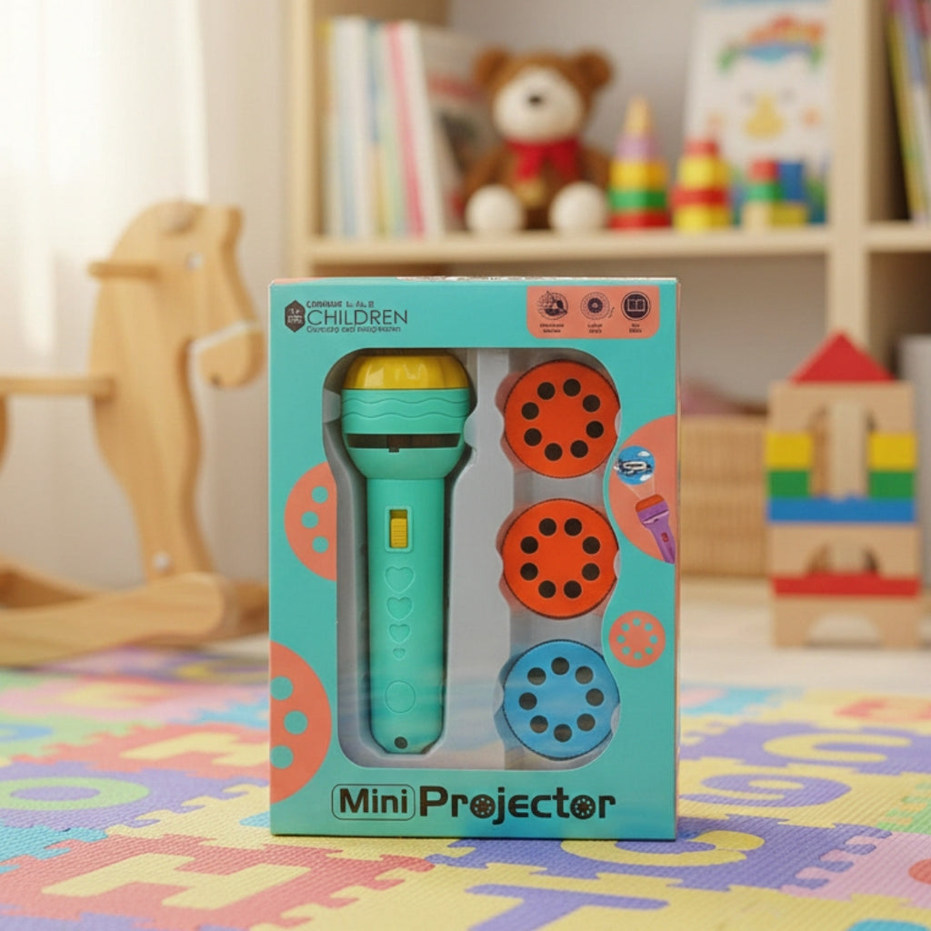 Kids Flash Projector with 3 Slides and 24 Educational Projections