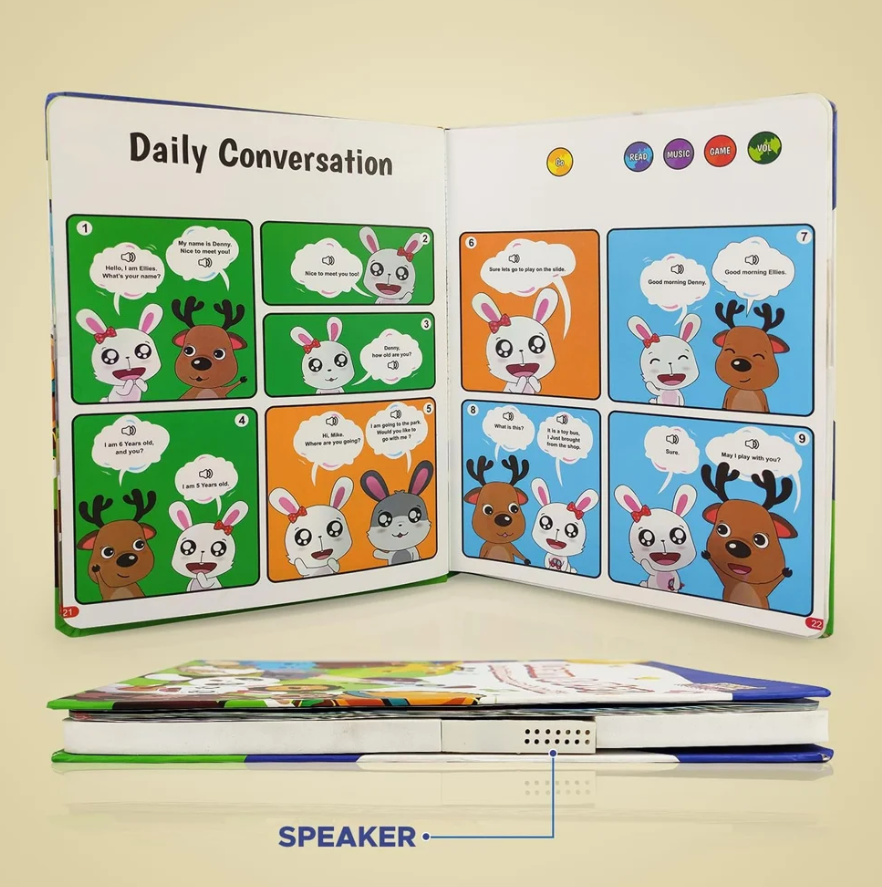 2026 Interactive Sound Book for Kids – Learn Alphabets, Numbers, Shapes & Phonics