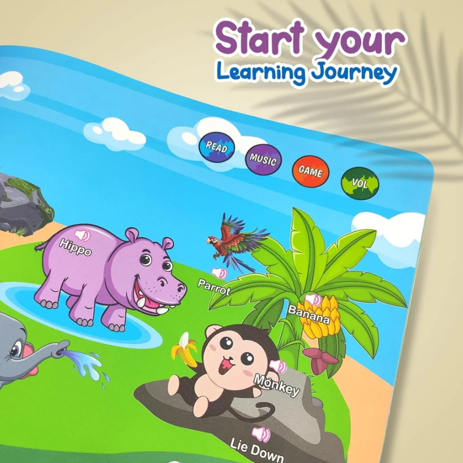 2026 Interactive Sound Book for Kids – Learn Alphabets, Numbers, Shapes & Phonics