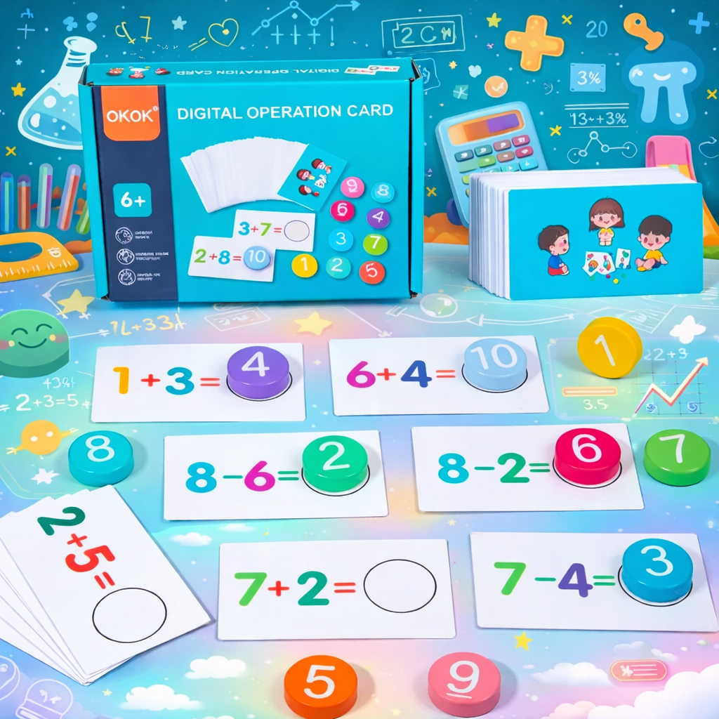 Montessori Addition & Subtraction Learning Toy – Basic Math Educational Toy for Kids