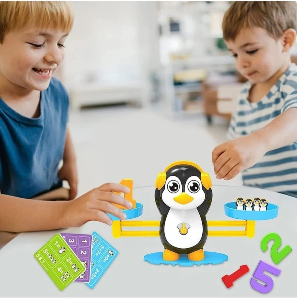 Penguin Balancing Toy for Kids | Educational Math Counting & Number Learning Game | Preschool STEM Activity Toy for Ages 3–8