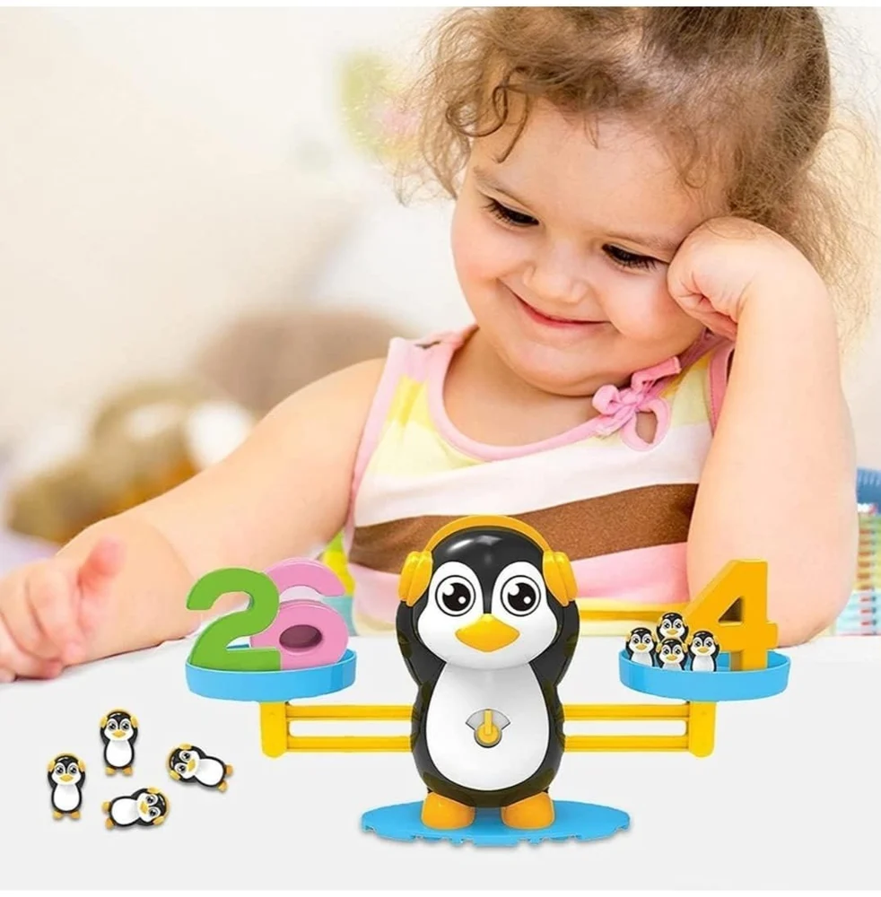 Penguin Balancing Toy for Kids | Educational Math Counting & Number Learning Game | Preschool STEM Activity Toy for Ages 3–8