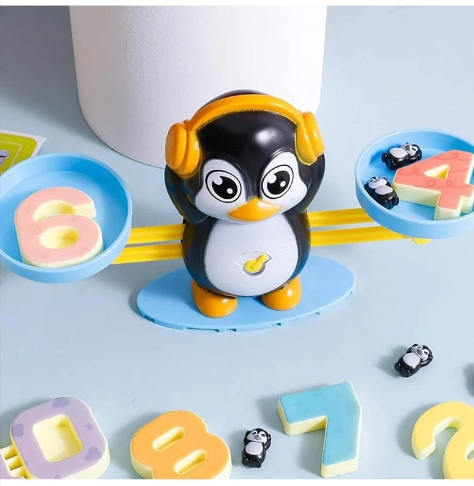 Penguin Balancing Toy for Kids | Educational Math Counting & Number Learning Game | Preschool STEM Activity Toy for Ages 3–8
