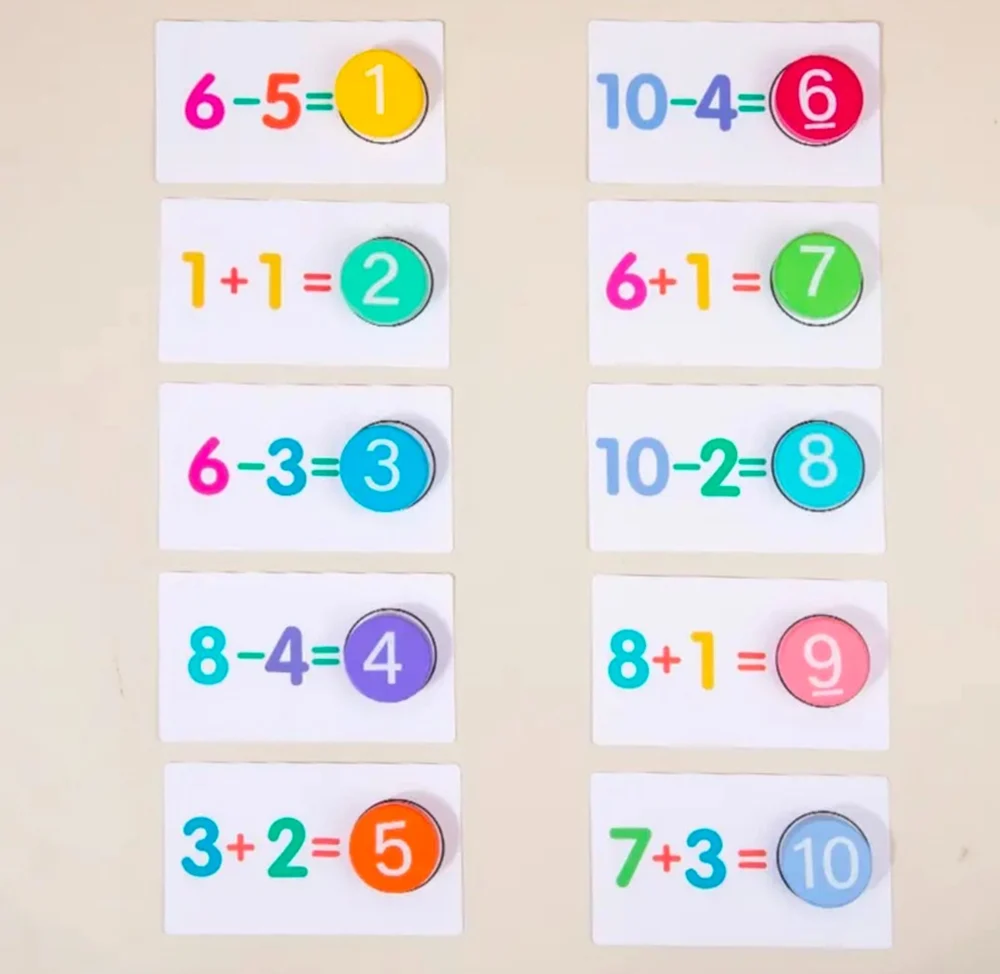 Montessori Addition & Subtraction Learning Toy – Basic Math Educational Toy for Kids